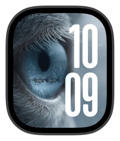 Eyes collection Apple Watch face — Winter Gaze by Watch Luxe